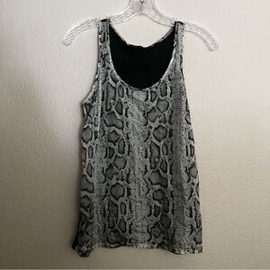 Generation Love Snake Print Silk Tank Top‎ Size: S
